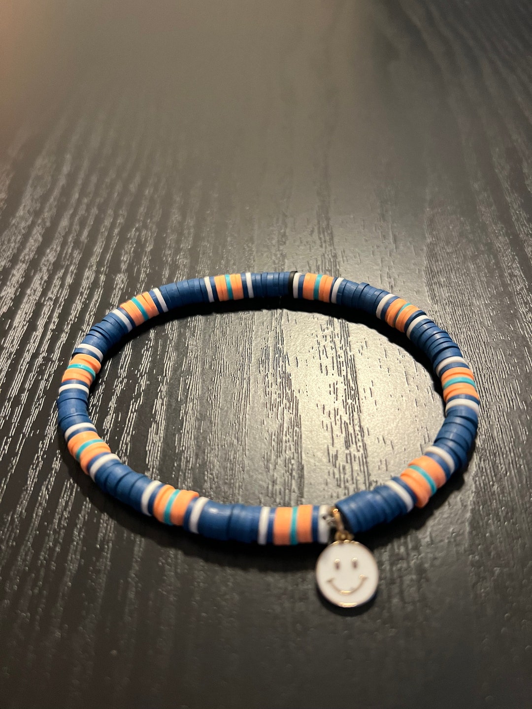 Guys N Gals - 6 Sided Enamel Cylinder Bar SMILE Bracelet main image 1