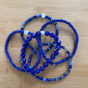 Blue star bracelets