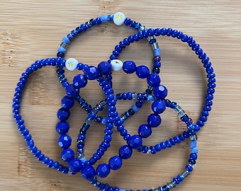 Blue star bracelets
