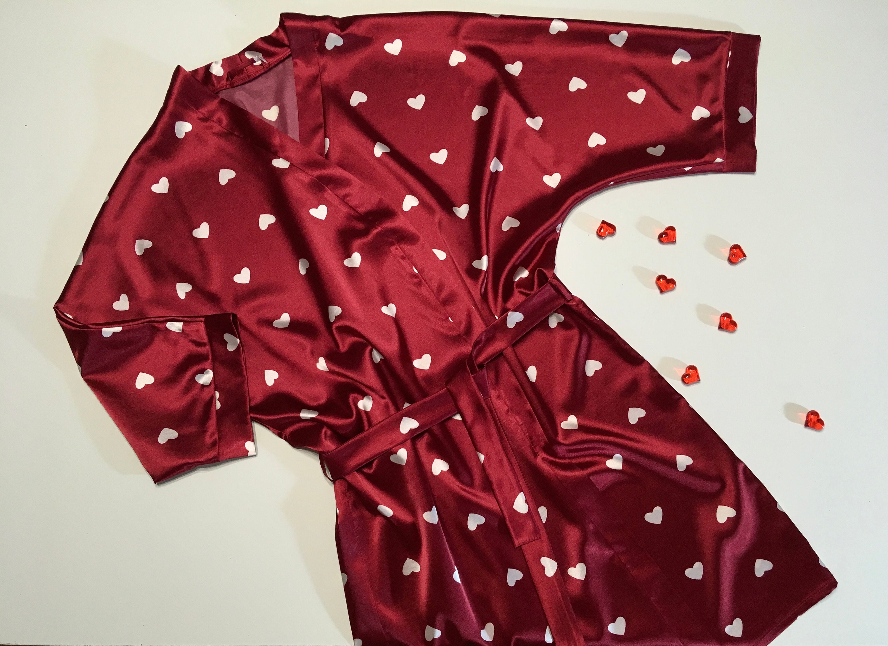 Túnica de seda. Kimono de seda. Robes de novia vestido de Etsy