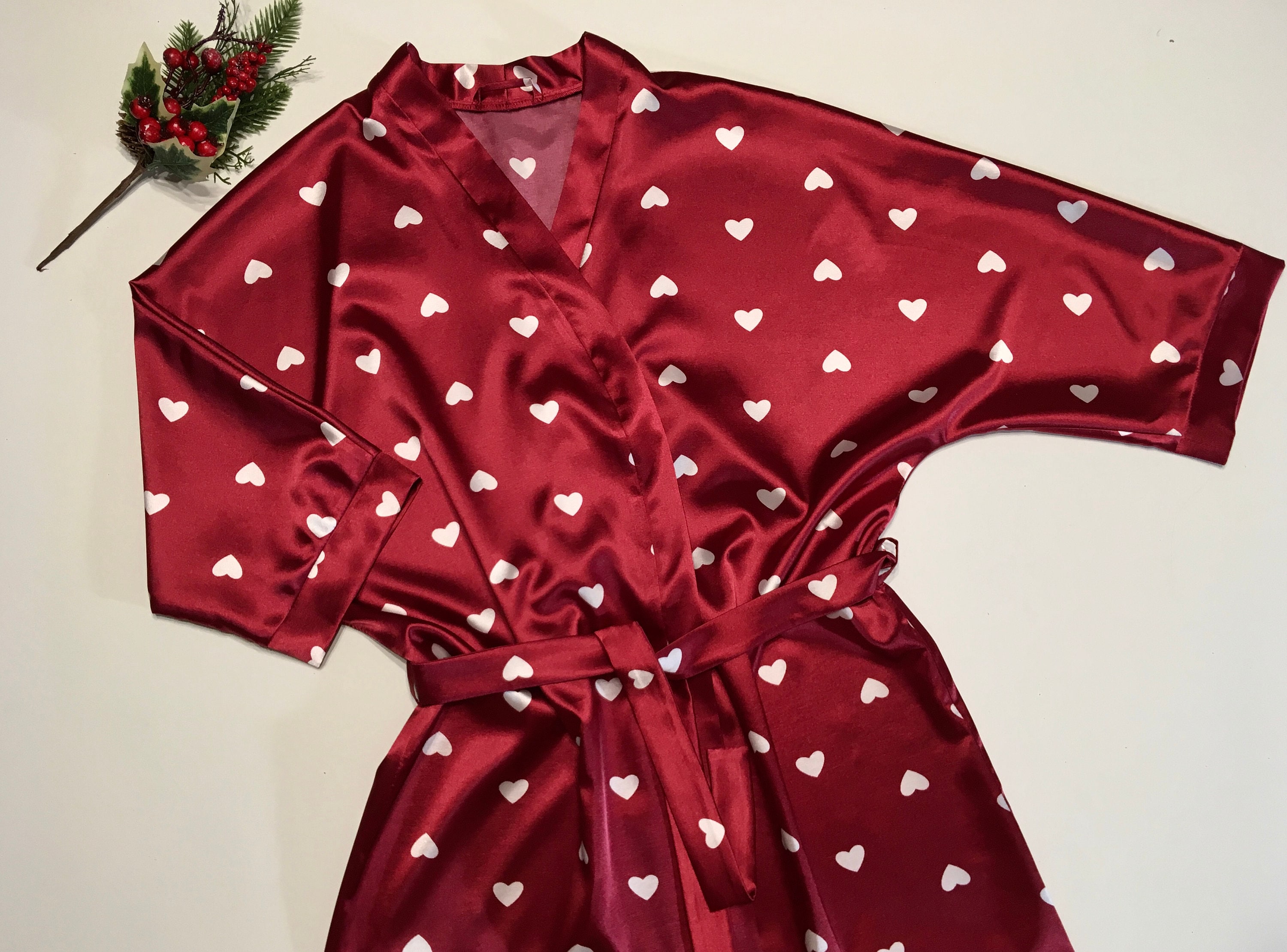 Túnica de seda. Kimono de seda. Robes de novia vestido de Etsy