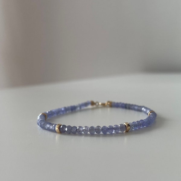 Tanzanite Bracelet | Tanzanite and Gold Bracelet