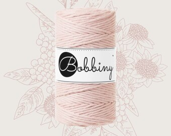 Bobbiny Corde Macramé 3mm - Coton peigné oeko-tex - GLOSSY PASTEL