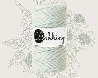 Bobbiny Corde Macramé 3mm - Coton peigné oeko-tex - GLOSSY MILKY