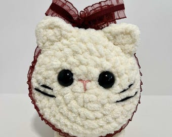 かぎ針編みの猫、手作りあみぐるみおもちゃ、ぬいぐるみ、、かぎ針編み