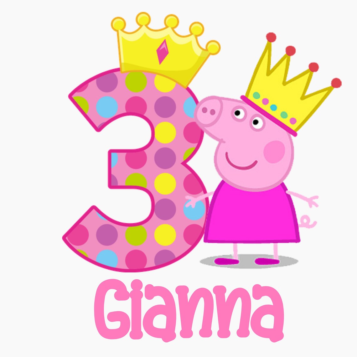 Peppa pig peppa pig birthday shirt peppa pig birthday peppa | Etsy