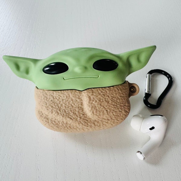 Apple AirPods Pro Case Star Wars Mandalorian Grogu The Kid Baby Yoda Silicone Earphone Cover Protector