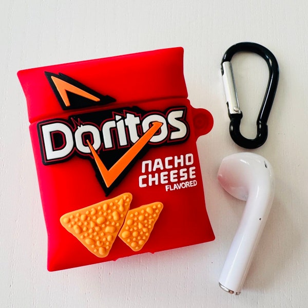 Apple AirPods 1 / 2 Case Doritos Chips Nacho Cheese Flavored Silicone Earphone Cover Protector