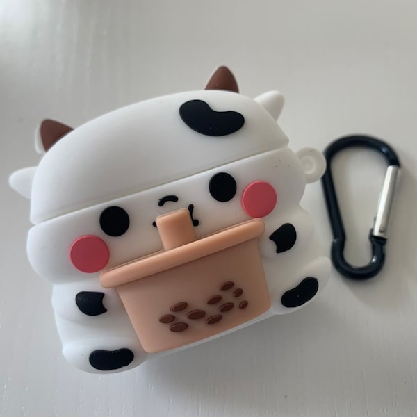 Apple AirPods 3 Case Cow & Milk Tea Silicone Earphone Cover Protector