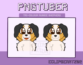 PNGTuber Tri-colour Aussie Shepherd