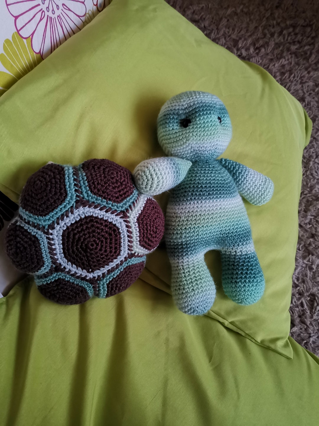 Crochet Turtle Removeable Shell Turtle and Its Removable Crochet Shell - Etsy