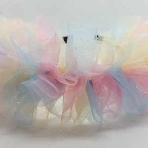 Rainbow headband, Tulle Headband, Rainbow Wedding, Tulle Crown, Wedding Crown, Party Crown, Rainbow Tulle, Glittery Headband, Rainbow Tulle