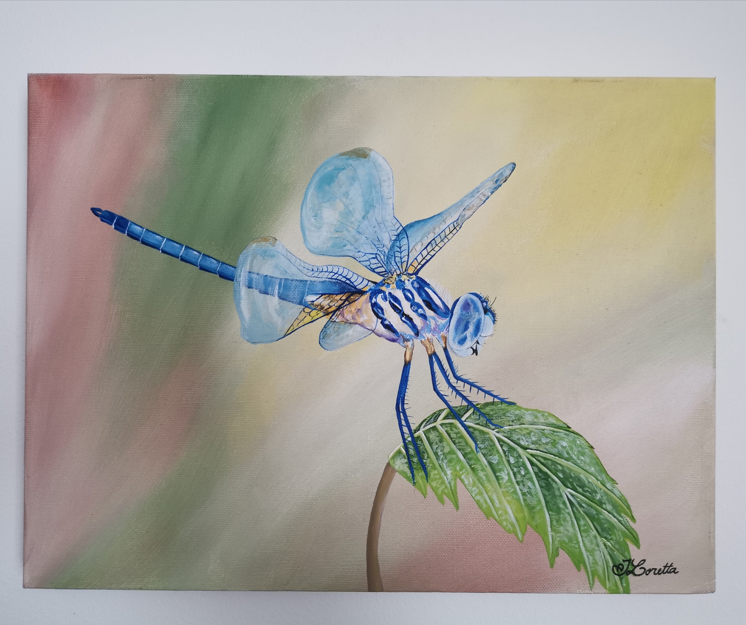Dragonfly painting on sale