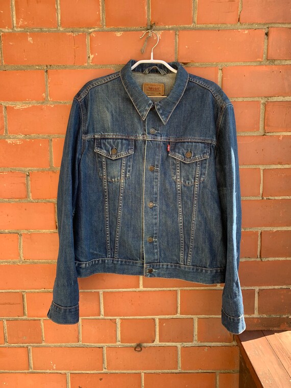 levi's denim trucker vest