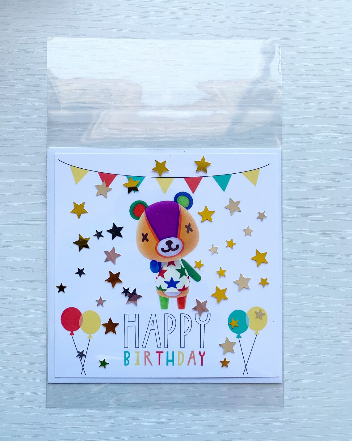 Animal Crossing Happy Birthday Postcard Animal Crossing Etsy