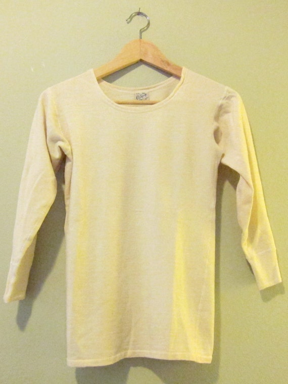 Vintage Long Sleeve Thermal Size Small Women's