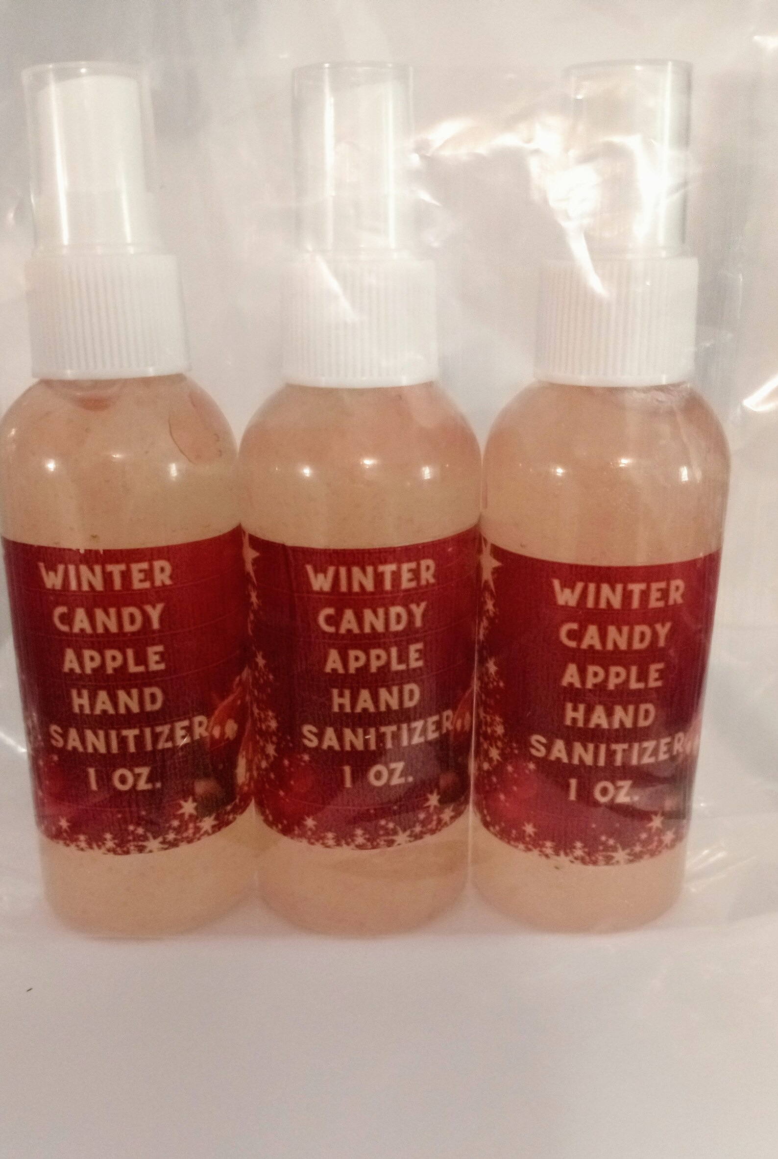 3 pack Winter Candy Apple Hand sanitizers Etsy