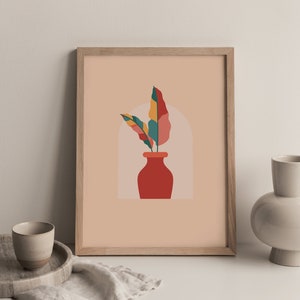 Bird of Paradise Print | Boho Plant Print | Boho Wall Art | Boho Art Print