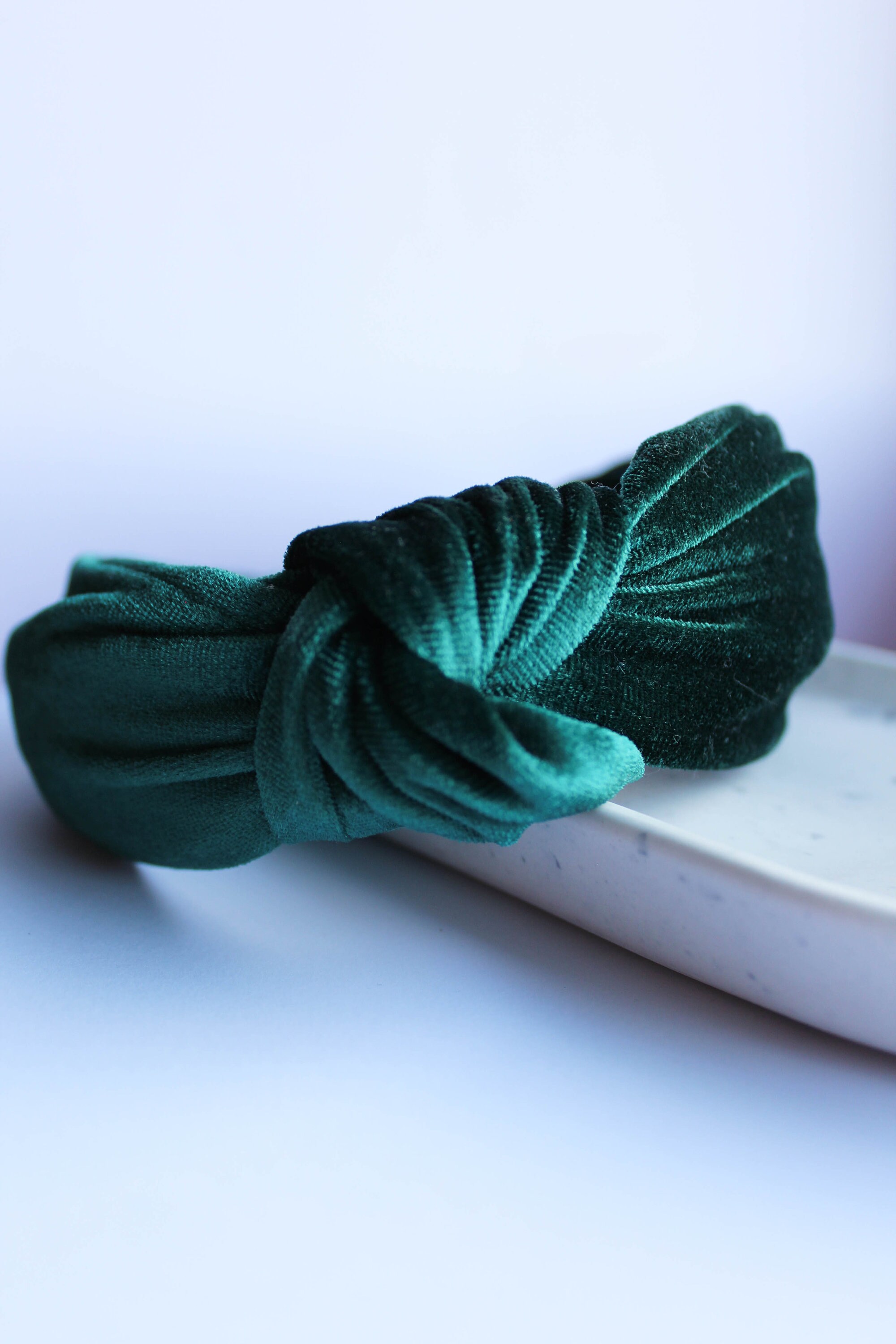 Emerald green velvet headband Headband Fashion accessory Etsy