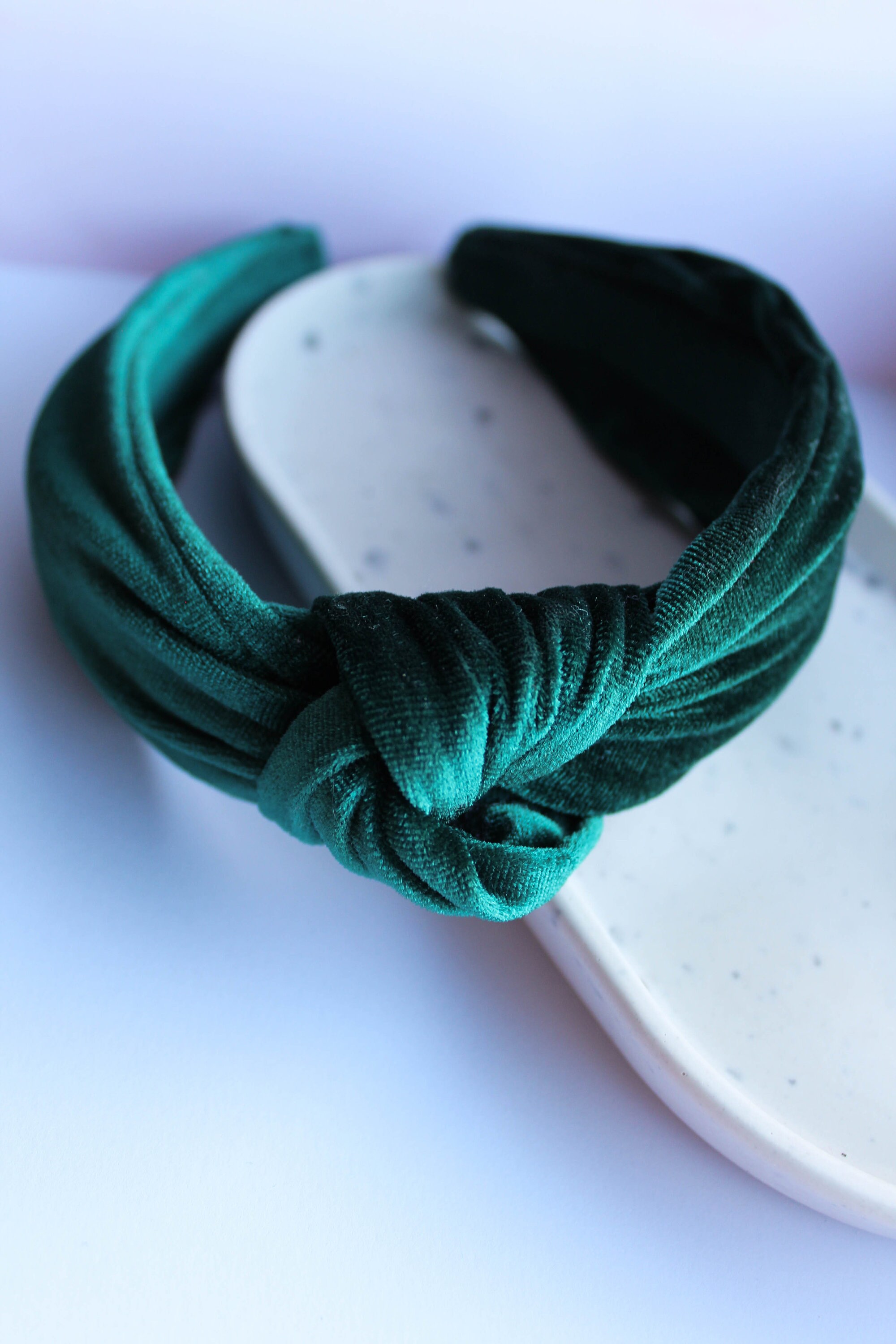 Emerald green velvet headband Headband Fashion accessory Etsy