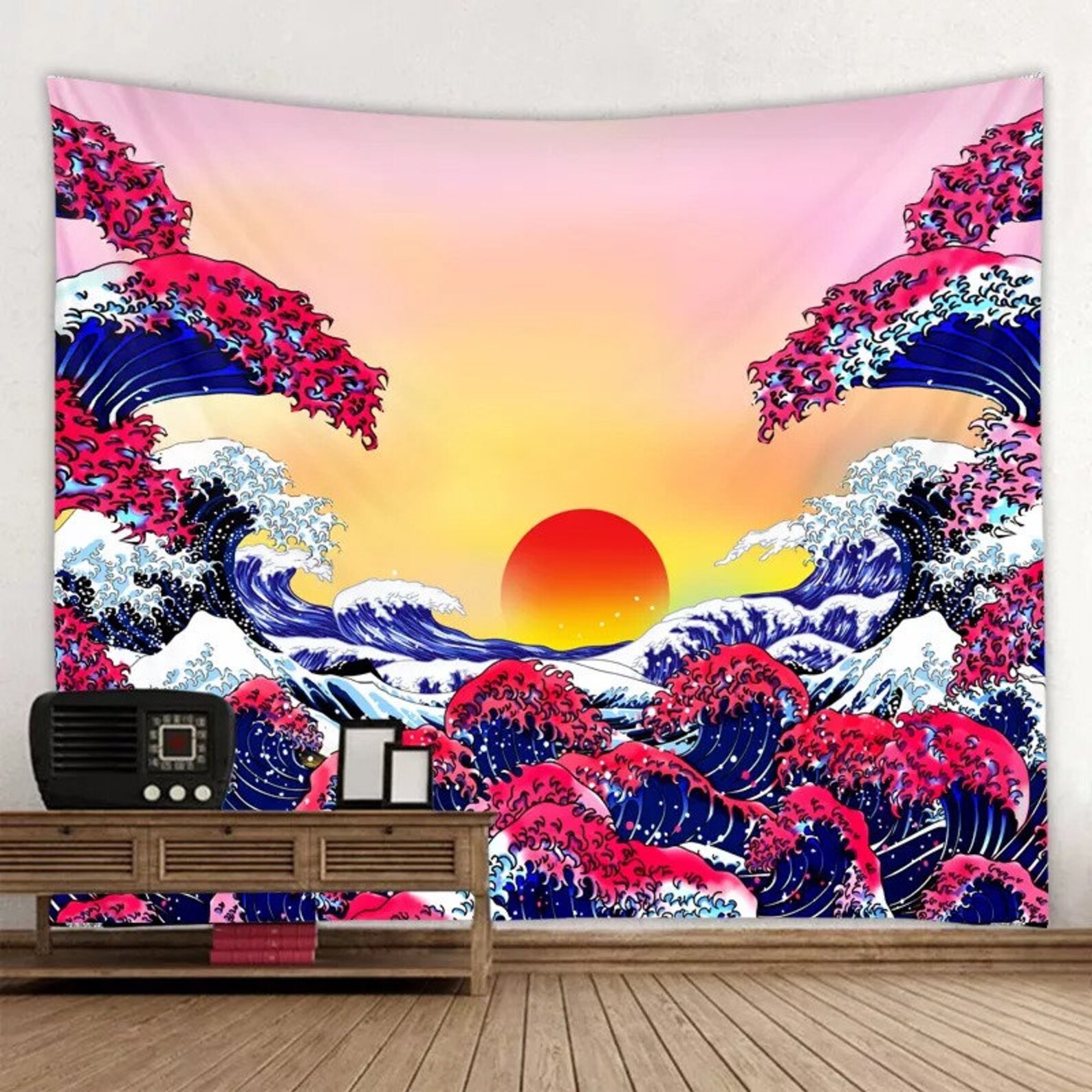 Japanese Style Wall Hanging Tapestry Nordic Home Decoration Etsy