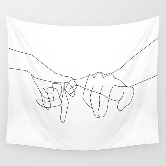 Pinky promise tapestry sale