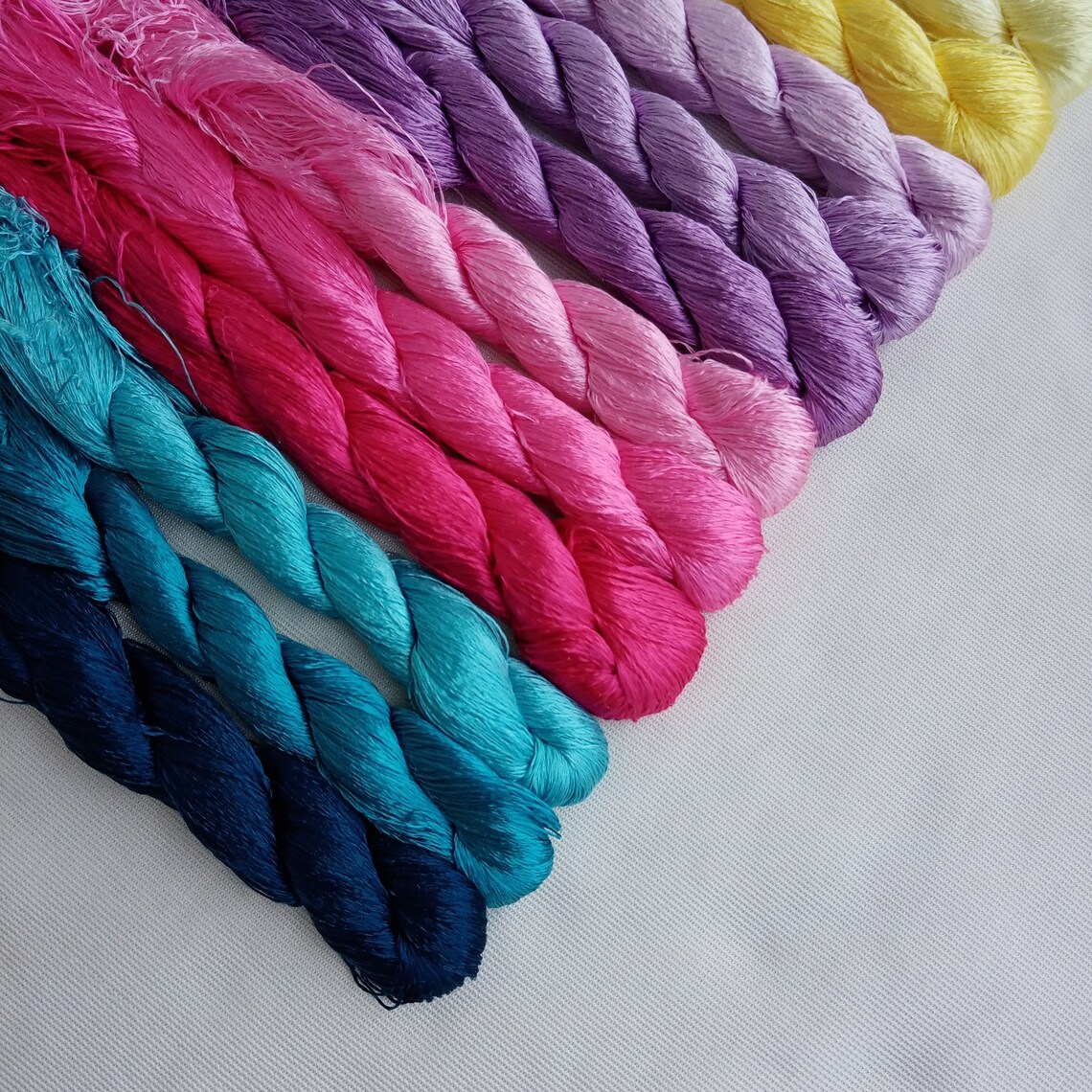 Embroidery silk floss silk thread 15 skeins Suzhou Etsy