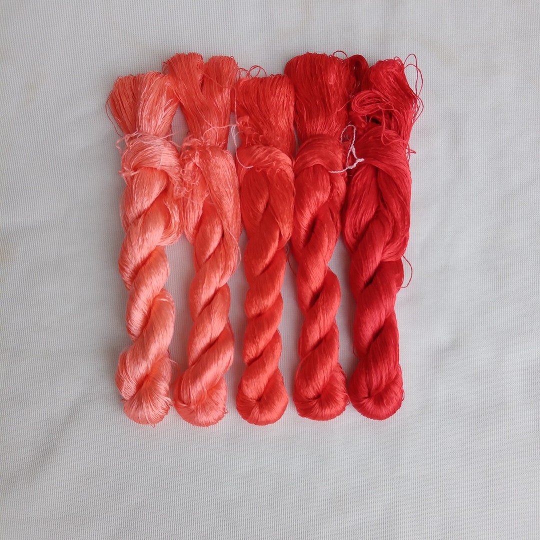 Silk Thread Packs 5 Skeins/ Chinese Embroidery Silk Etsy