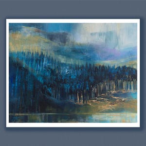 Limited Edition signed Fine Art Print - &#39;Loch Shiel, Scottish Highlands&#39;, Scottish Landscape Painting, Contemporary Art