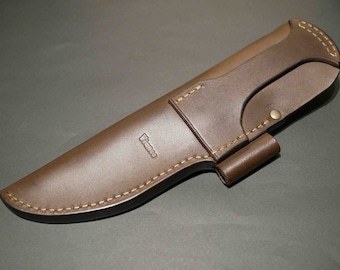 ブッシュクラフト レザーシース #2 KA-BAR BK2用 ダークブラウン