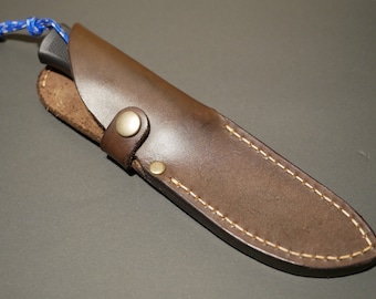 Dark Brown Leather Sheath for Fallkniven F1 Knife