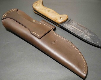 ブッシュクラフト レザーシース #2 KA-BAR BK2用 ダークブラウン