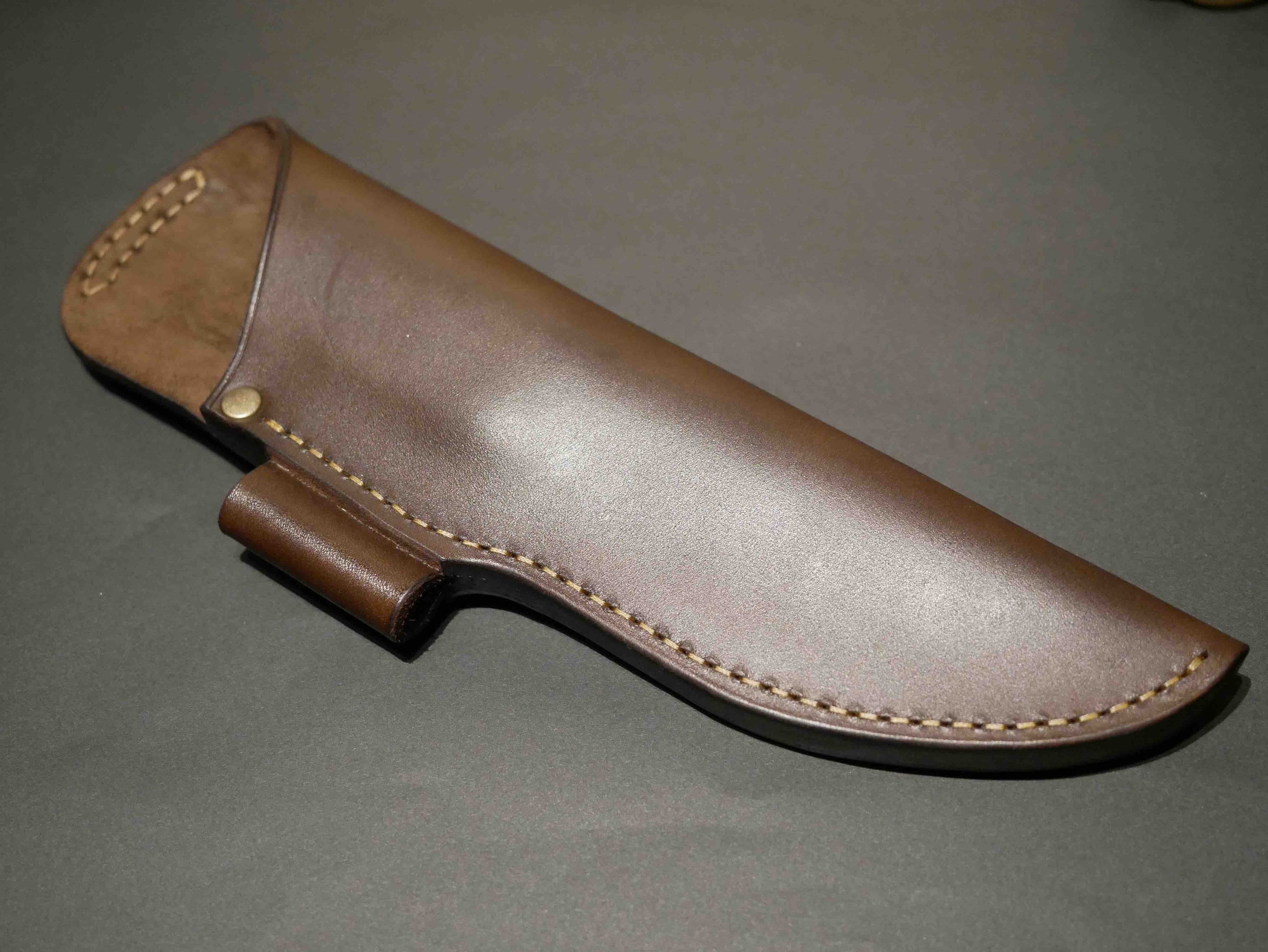 KA-BAR BK2専用　ブッシュクラフトシース 2　/ ダークブラウン ブッシュクラフト レザーシース #2 KA-BAR BK2用 ダークブラウン