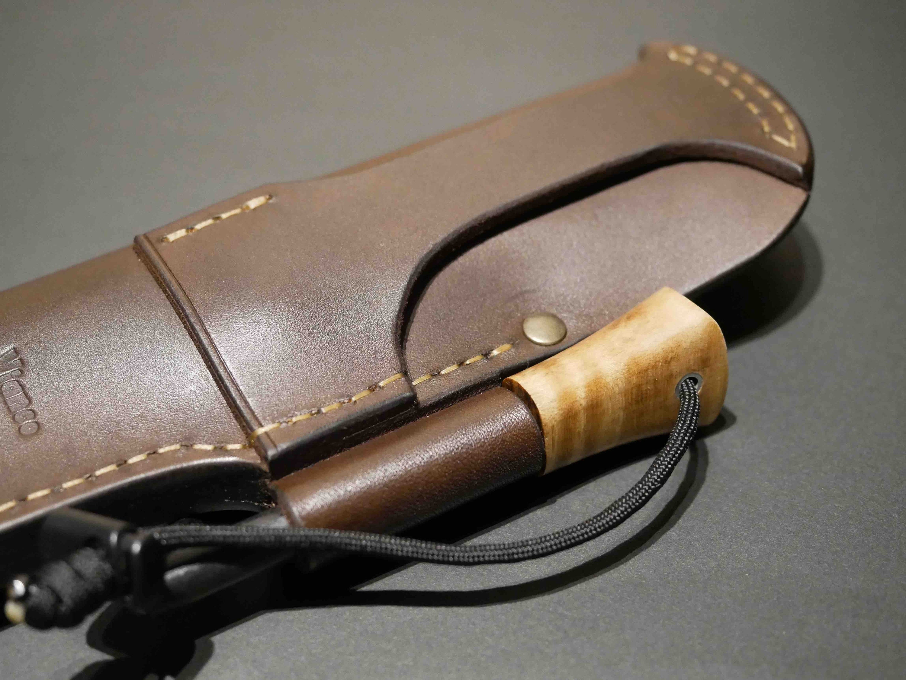 絶対一番安い ブッシュクラフト ダークブラウン BK2用 KA-BAR #2 レザーシース クラフト・布製品