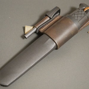 Leather Holster #1 for MORAKNIV Garberg, Dark Brown