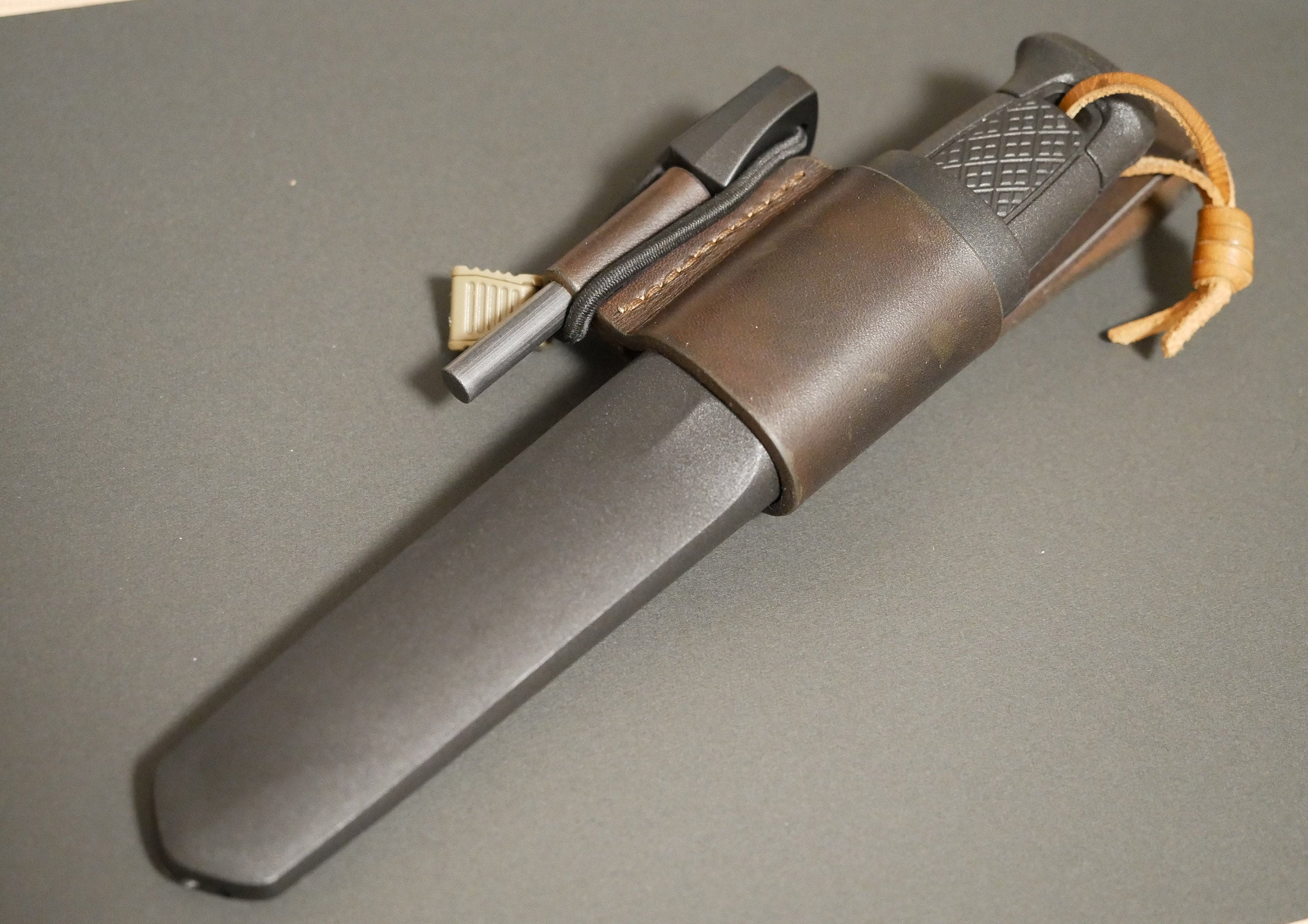Leather Holster #1 for MORAKNIV Garberg, Dark Brown