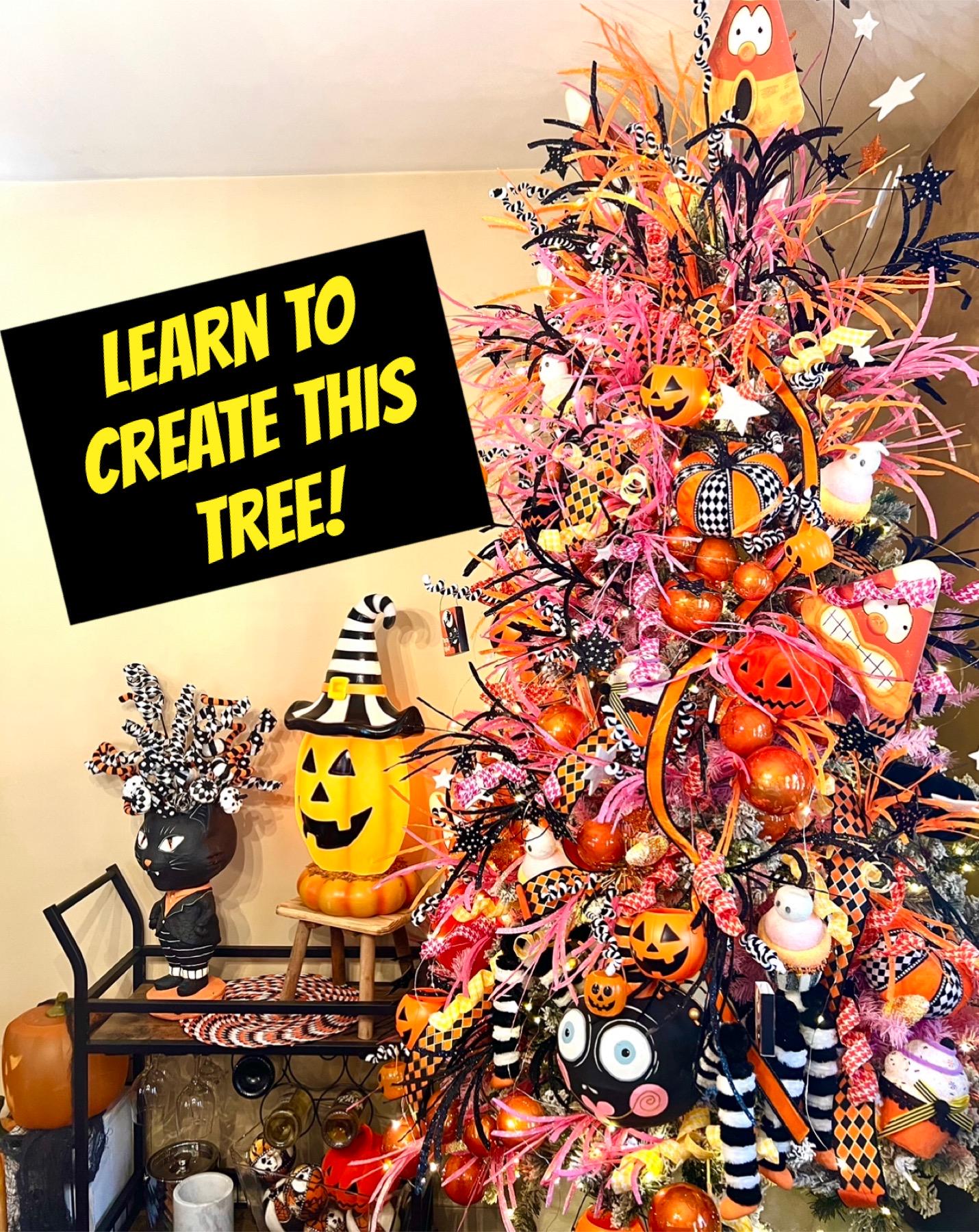 Halloween Tree Decor. How to Decorate Tree. Halloween Decor Tree - Etsy