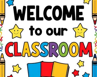 Welcome to our classroom Teacher decor wreath sign