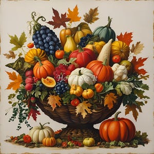 autumn basket of vegetables thanksgiving home decor wreath sign
