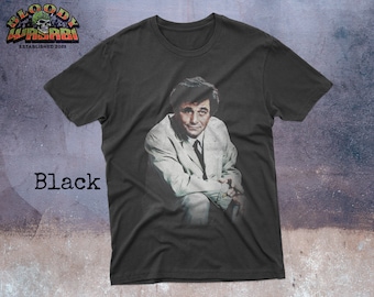 Koszulka z nadrukiem Columbo 80's Detective Retro Tv Show
