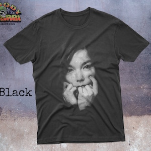 Bjork inspired T-Shirt, Björk dark Graphic Bjork T Shirt , black dark Gothic Shirt, Bjork T-Shirt, Bjork Inspired Tee Shirt