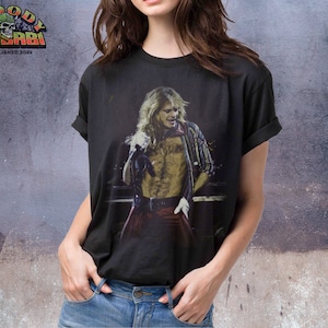 DLR David Lee Roth dark black retro 80s T-Shirt