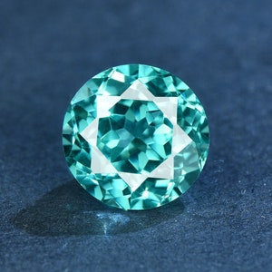 Round Shape Sparkle Paraiba Tourmaline Loose Stone,Faceted Lab Created Gemstone Loose