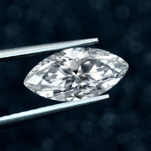 Marquise Cut Moissanite Loose Stone White D Color VVS1 Synthetic Diamond with Certificate
