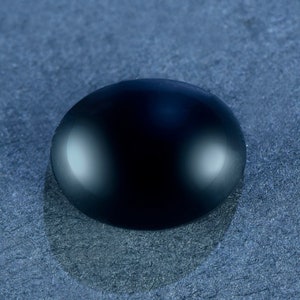 Natural Black Onyx Loose Stone,Oval Shape Cabochon Loose Gemstones,for Jewelry Making