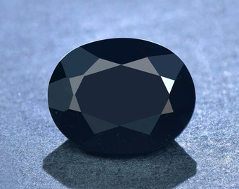 Natural Black Onyx Stone Loose,Oval Shape Faceted Gemstone Loose,for Jewelry Making