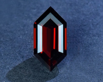 Natural Shield Cut Garnet Stone Loose,Unique Bullet Shape Red Loose Gemstone