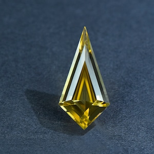 Unique Kite Cut Citrine Loose Stone,Yellow Crystal Gemstone Loose,for Jewelry Making