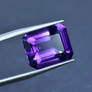Purple Emerald Stone Etsy