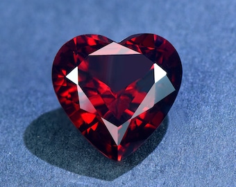 Heart Shape Garnet Loose Stone,Natural Red  Loose Gemstone,for Jewelry Making